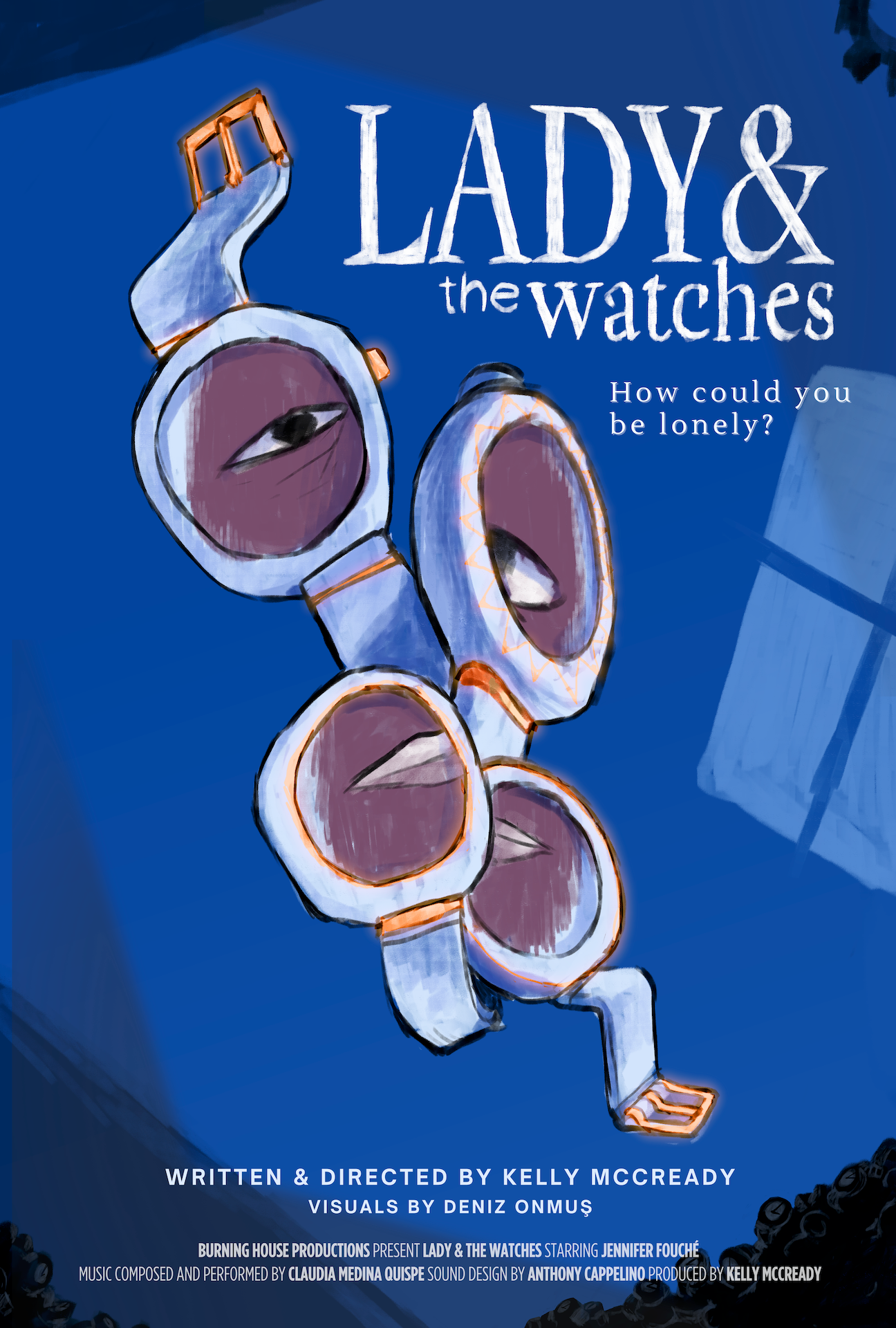 Poster for Lady & the Watches, an animated short film